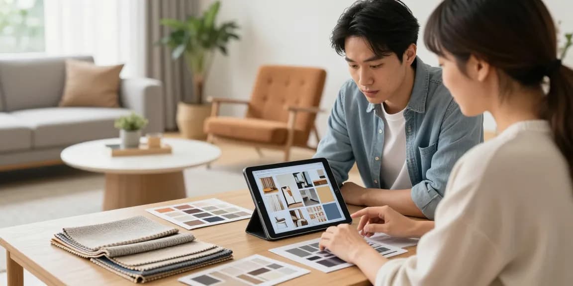 Proses konsultasi desain interior Decor Serene dari GOKIL33, dengan fokus pada kebutuhan klien di https://decorserene.com/privacy-policy/.