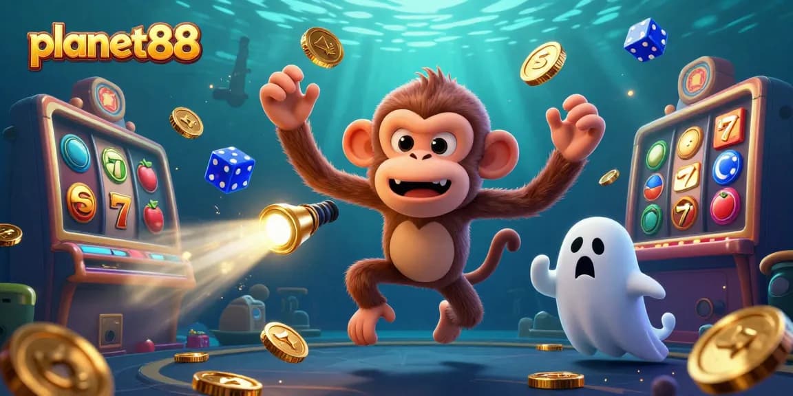 Experience the thrill of winning with planet88's vibrant casino adventure featuring slots and lively characters.