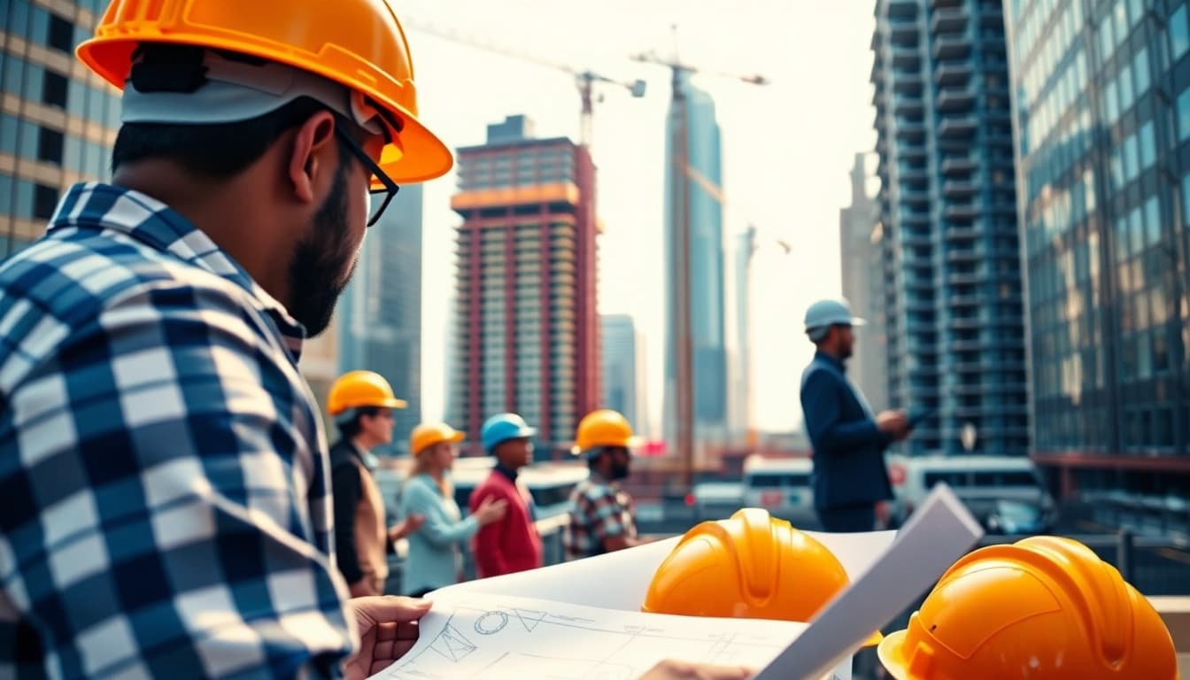 Construction manager leading a project in New York City Construction Manager role.