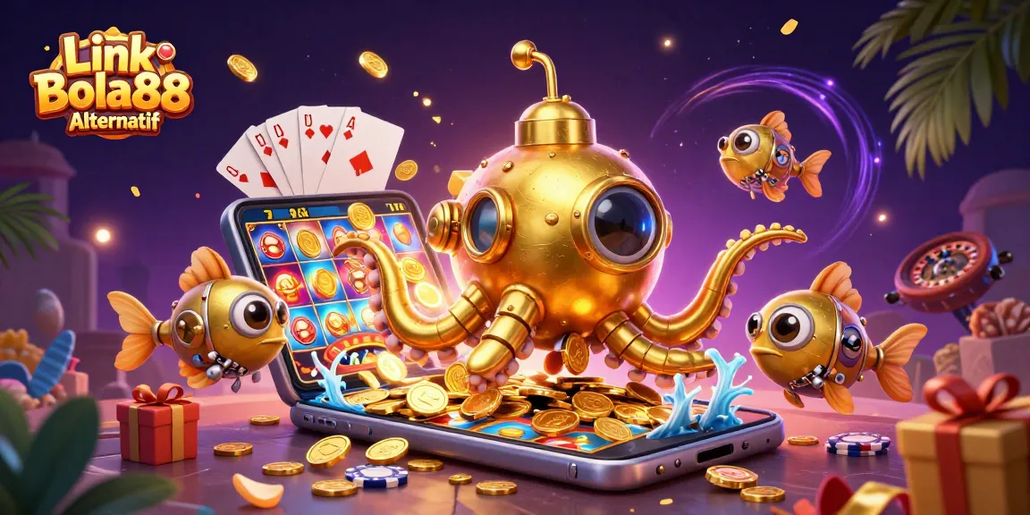 Experience exciting wins with Link Bola88 Alternatif amidst rich 3D casino elements!