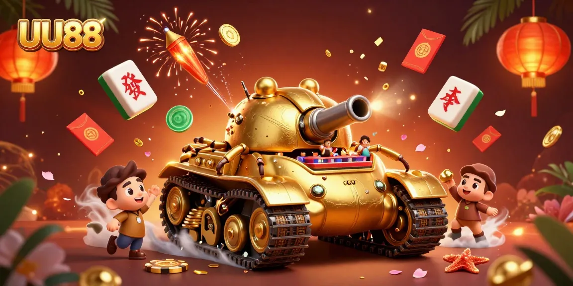Experience thrilling action at UU88's miniature casino inside a golden beetle tank.