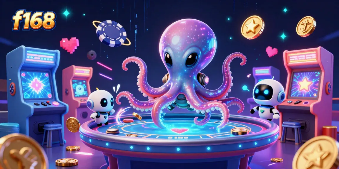 Join the fun at f168 with alien characters in an exciting 3D casino scene!