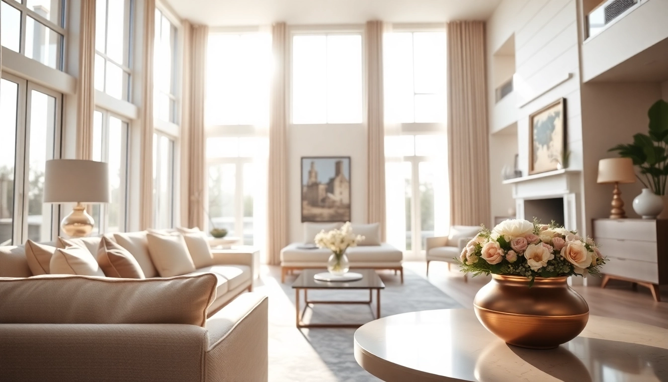 Real Estate Photographer showcasing a beautifully staged room with bright lighting and inviting decor.