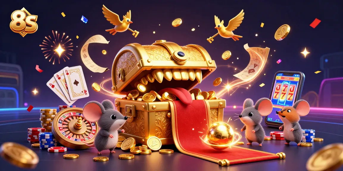 Engage in exciting casino adventures with 8S, featuring thrilling golden treasures and dynamic game elements.