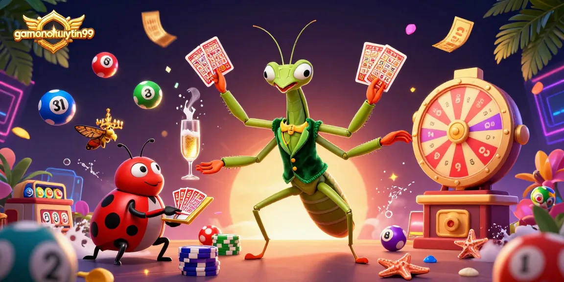 Experience gamenohuuytin99 at this vibrant online casino scene filled with dynamic gaming elements.