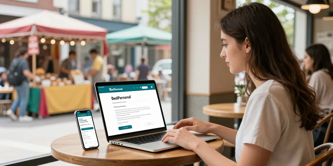 Engaging with BedPersonal, a local classifieds directory, showcasing community ads.
