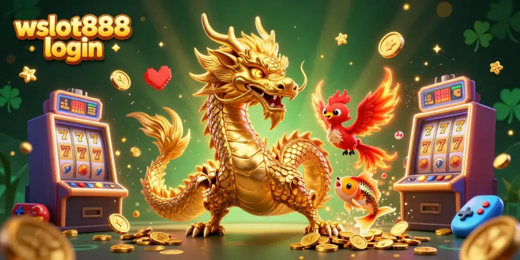 Masuk ke dunia wslot888 login dengan naga emas berkuasa dan phoenix berapi, memikat kemenangan!