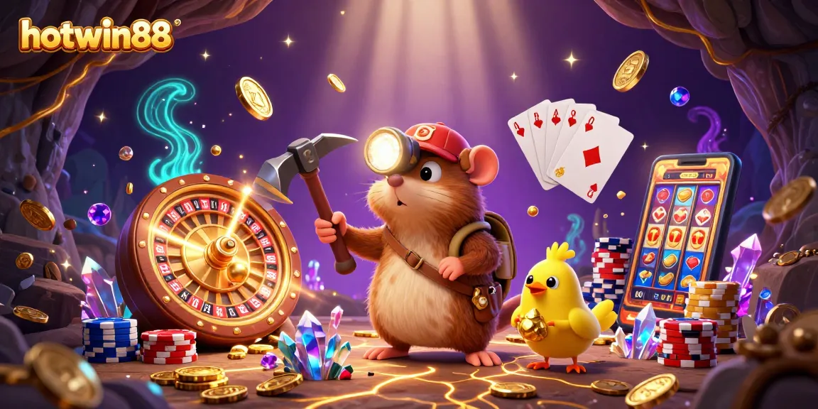 Join the adventure with hotwin88, as our treasure hunter discovers slot gems and golden coins!