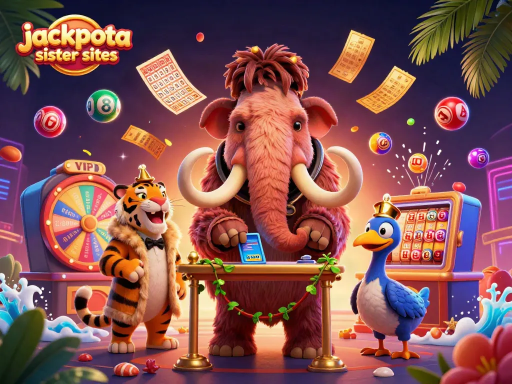 Experience winnings at jackpota sister sites with vibrant, engaging casino characters and dynamic game elements.