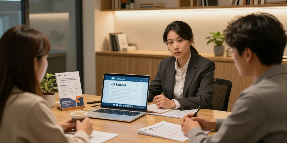 The trusted 오피코리아 service provider consulting clients about local services, fostering community connections.