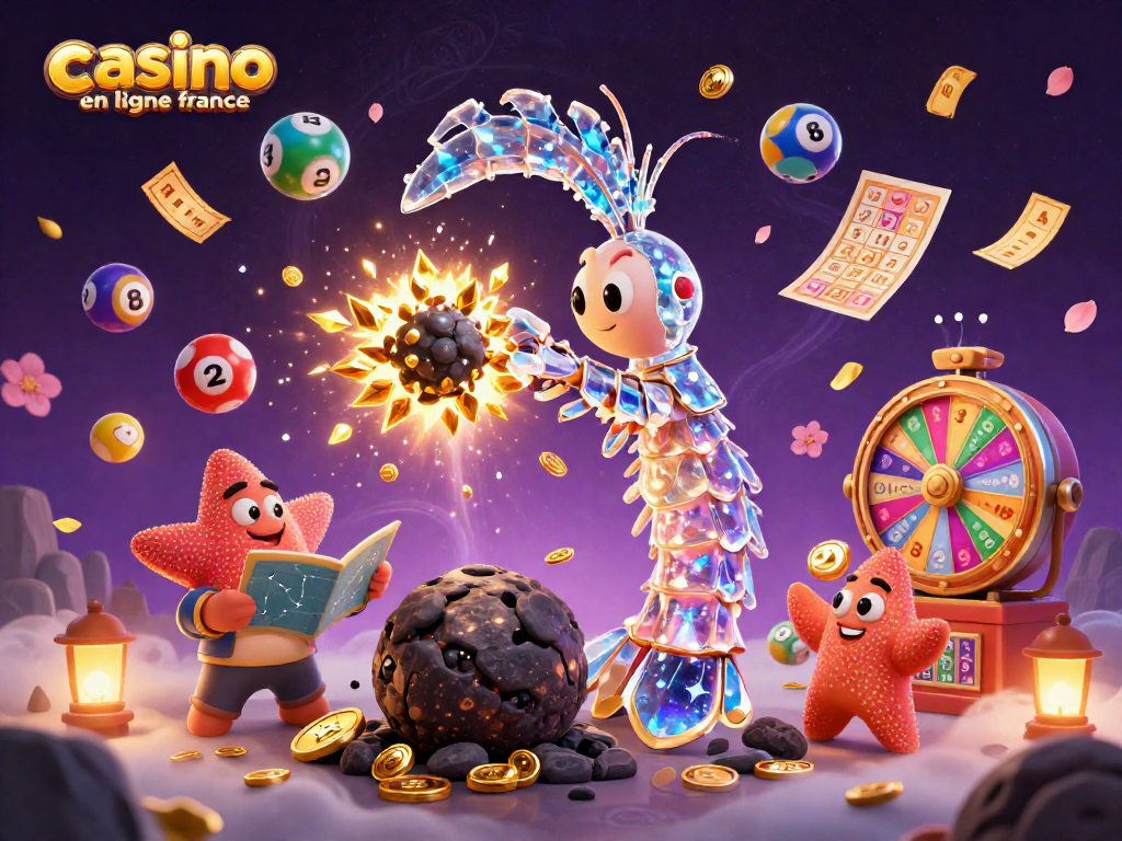 Jouer au casino en ligne France avec des personnages de dessins animés animés et une explosion de pièces d'or.