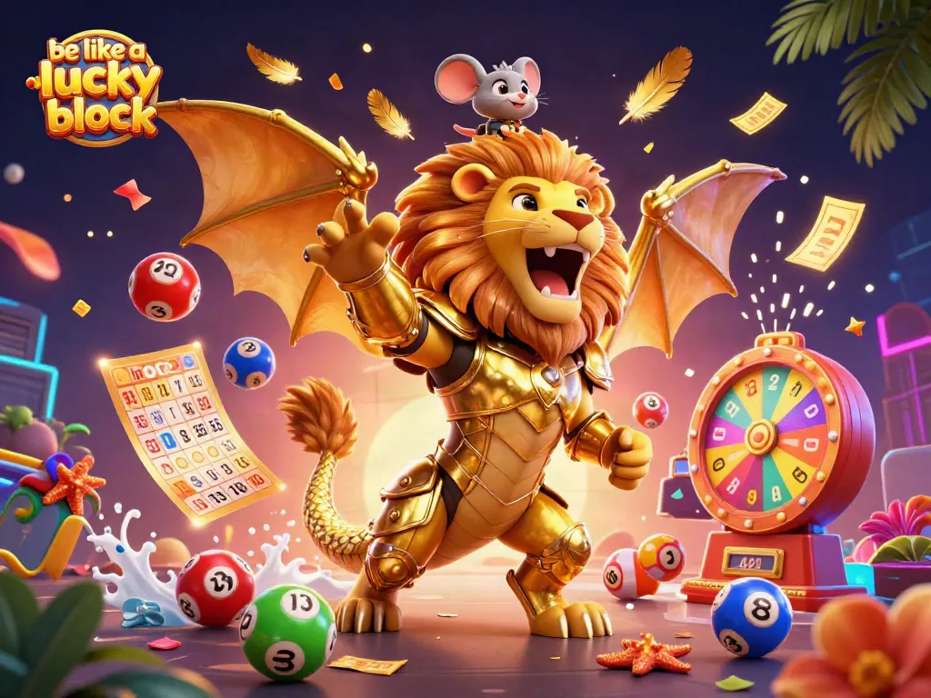 Experience excitement in the casino realm and be like a lucky block amid vibrant colors and dynamic gaming elements.