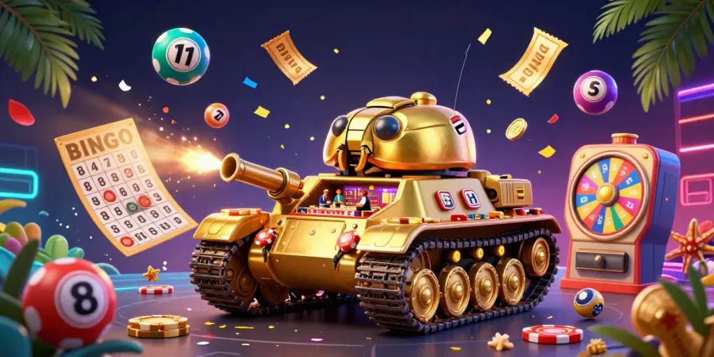 Experience thrilling gameplay in a vibrant scene featuring the free kredit slot tank casino bursting with excitement.