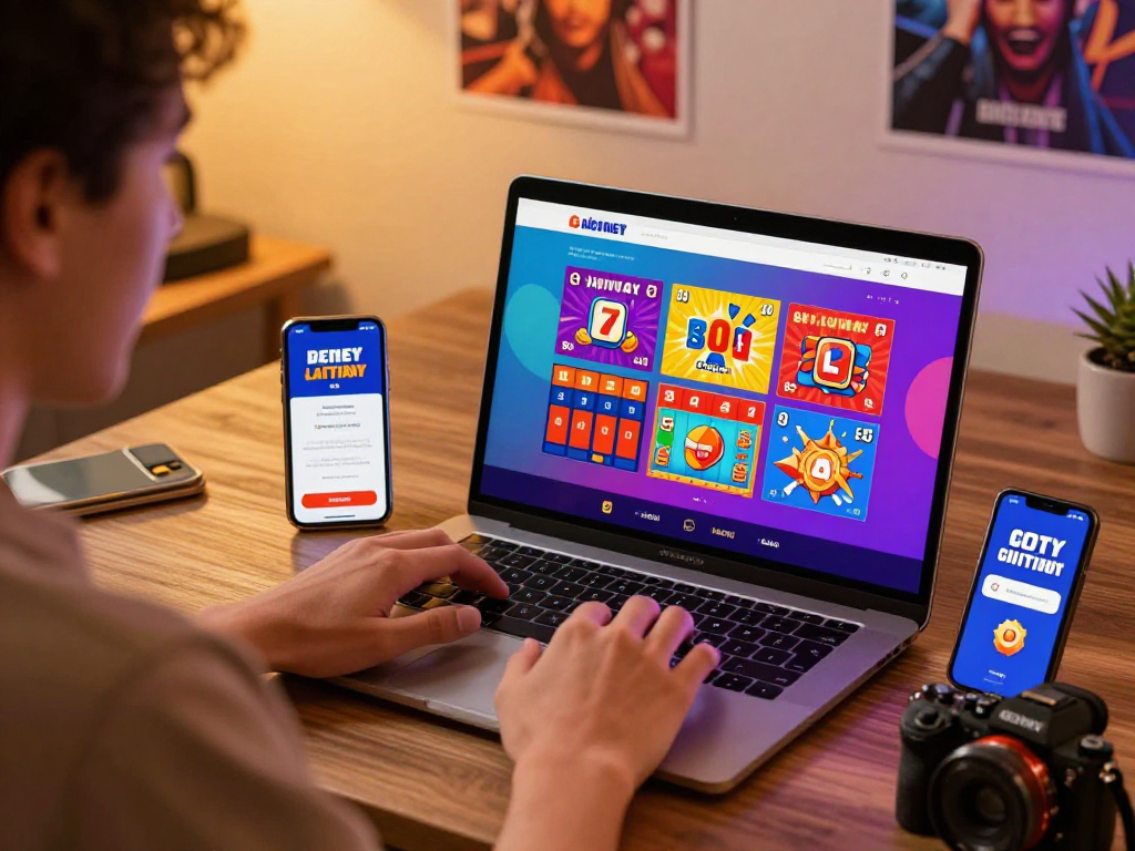Engaging user at Dewatogel online lottery platform placing bets and enjoying the experience.