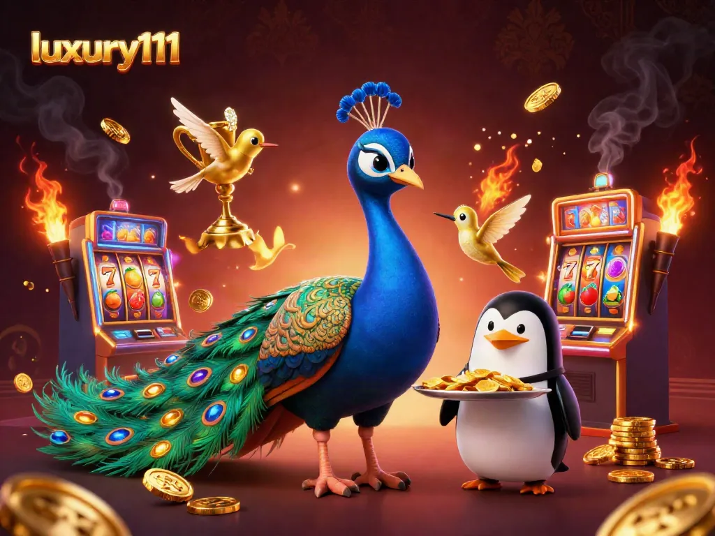 Play with luxury111 at vibrant online slots featuring colorful jackpot counters and animated characters.