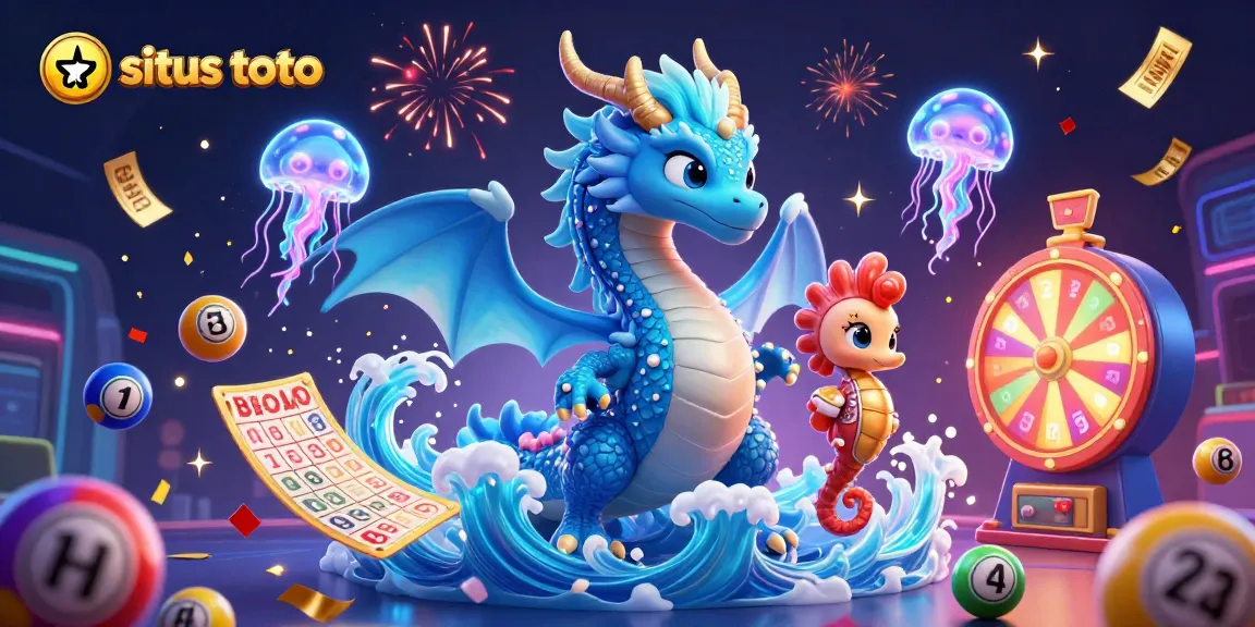 Menang besar di situs toto dengan bola lotere warna-warni dan karakter 3D yang menarik.