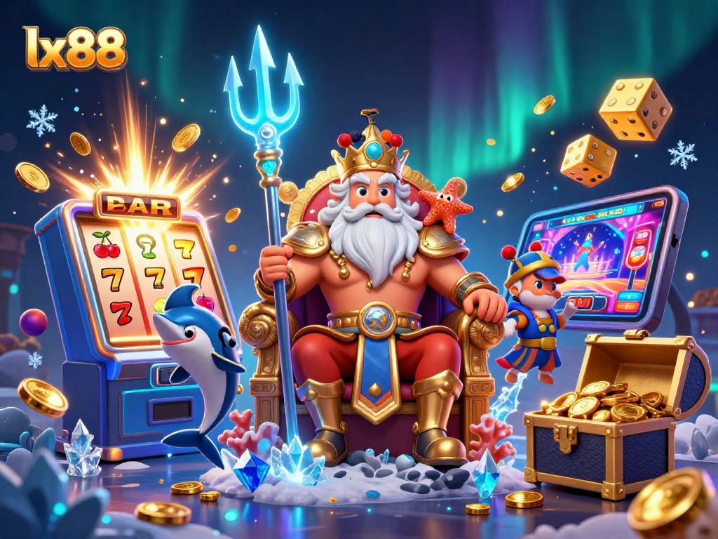 Experience the excitement of lx88 slots with Neptune, jackpot coins, and immersive gaming elements.