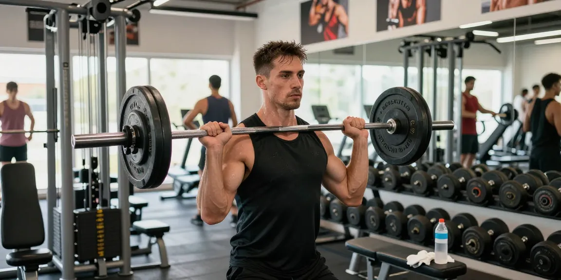 Unique Pharma Steroids fitness enthusiast lifting weights in modern gym