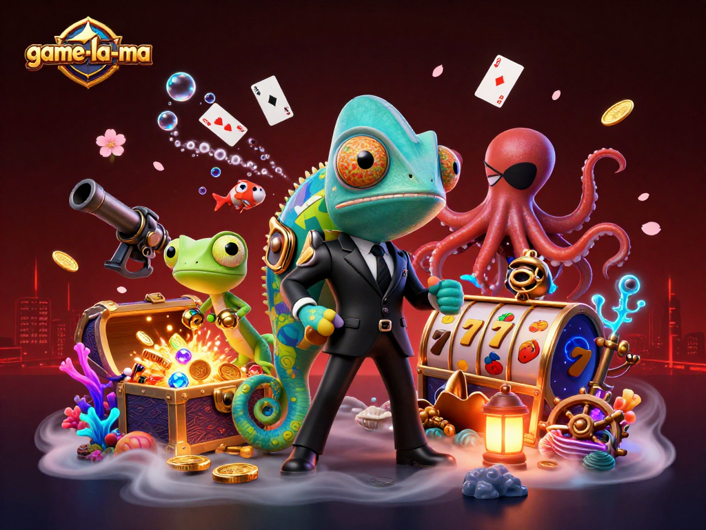 Engage with exciting casino action at game-la-ma featuring animated characters and vibrant gameplay elements.
