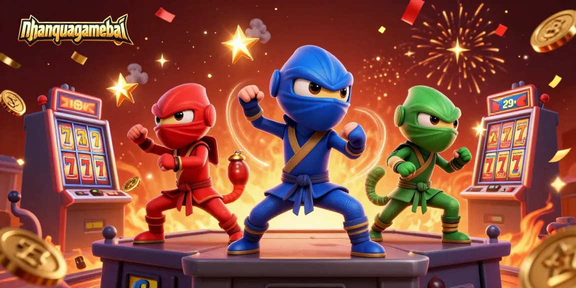 Engage with the exciting world of nhanquagamebai in this vibrant gaming illustration.