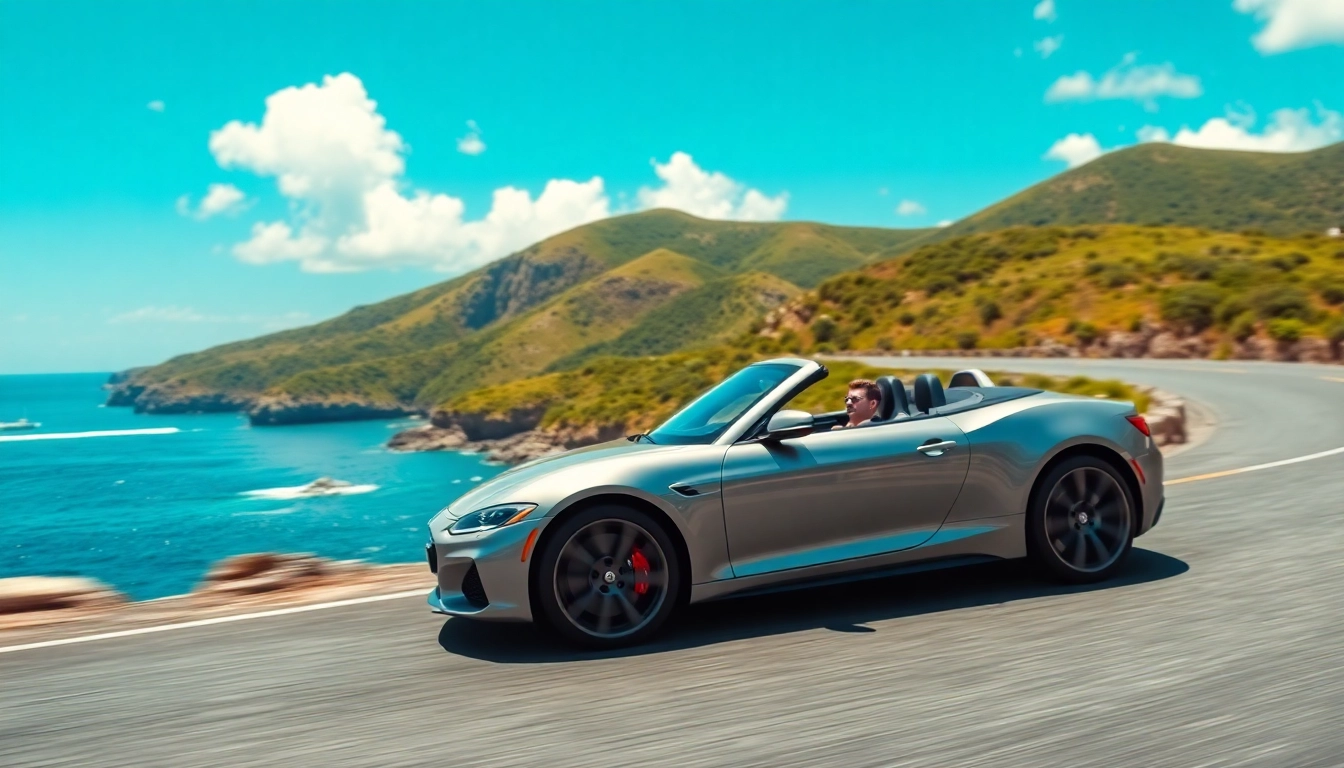 Experience the joy of a convertible car rental st barth while enjoying the island's stunning landscapes.