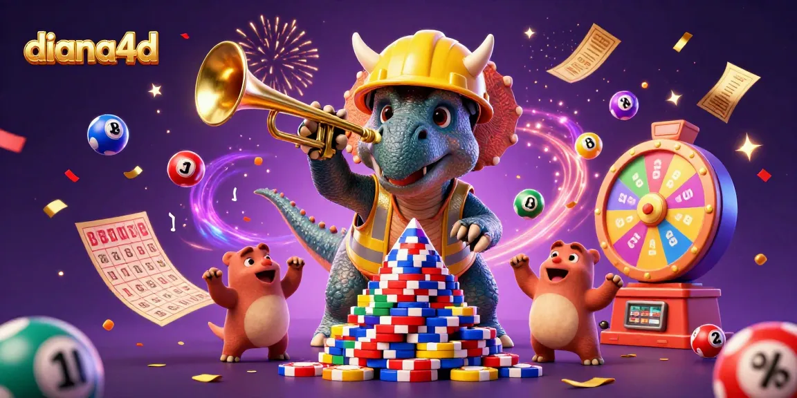 Diana4D brings the excitement of online slots and Toto 4D with vibrant, engaging illustrations and gambling elements.