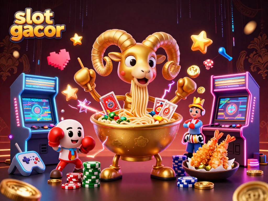 Experience thrilling slot gacor action with dynamic characters in a vibrant casino setting.
