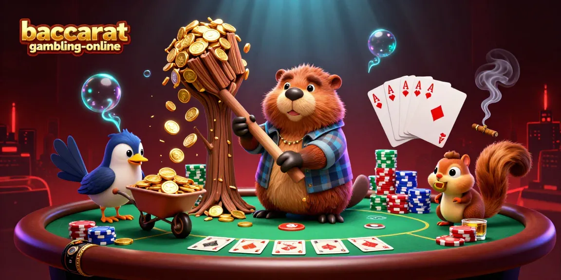 Engage in baccarat-gambling-online with exciting gameplay featuring gold coins raining from a tree.