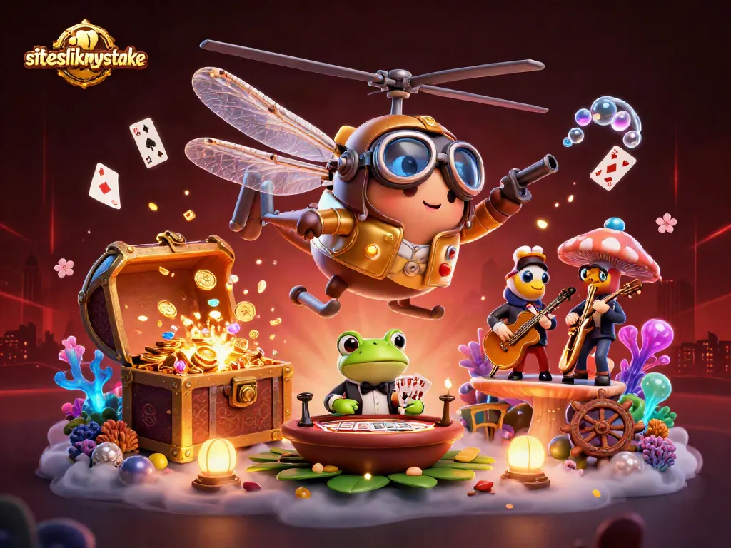Experience winning strategies at siteslikemystake while playing cards in a vibrant casino scene.