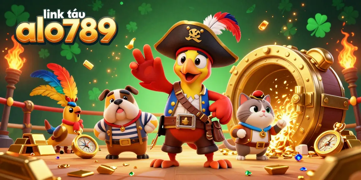 Experience winning excitement with link vào alo789 in an vibrant cockfighting arena, featuring treasure and dynamic elements.