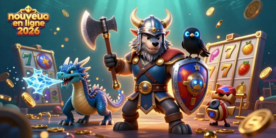Venez découvrir le nouveau casino en ligne 2026 avec un guerrier viking et des symboles de jackpot.