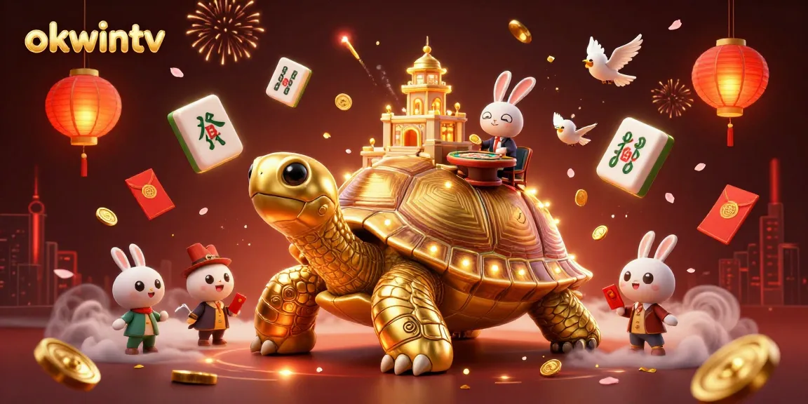 Win big with Okwintv as you enjoy a vibrant 3D casino scene packed with charm.