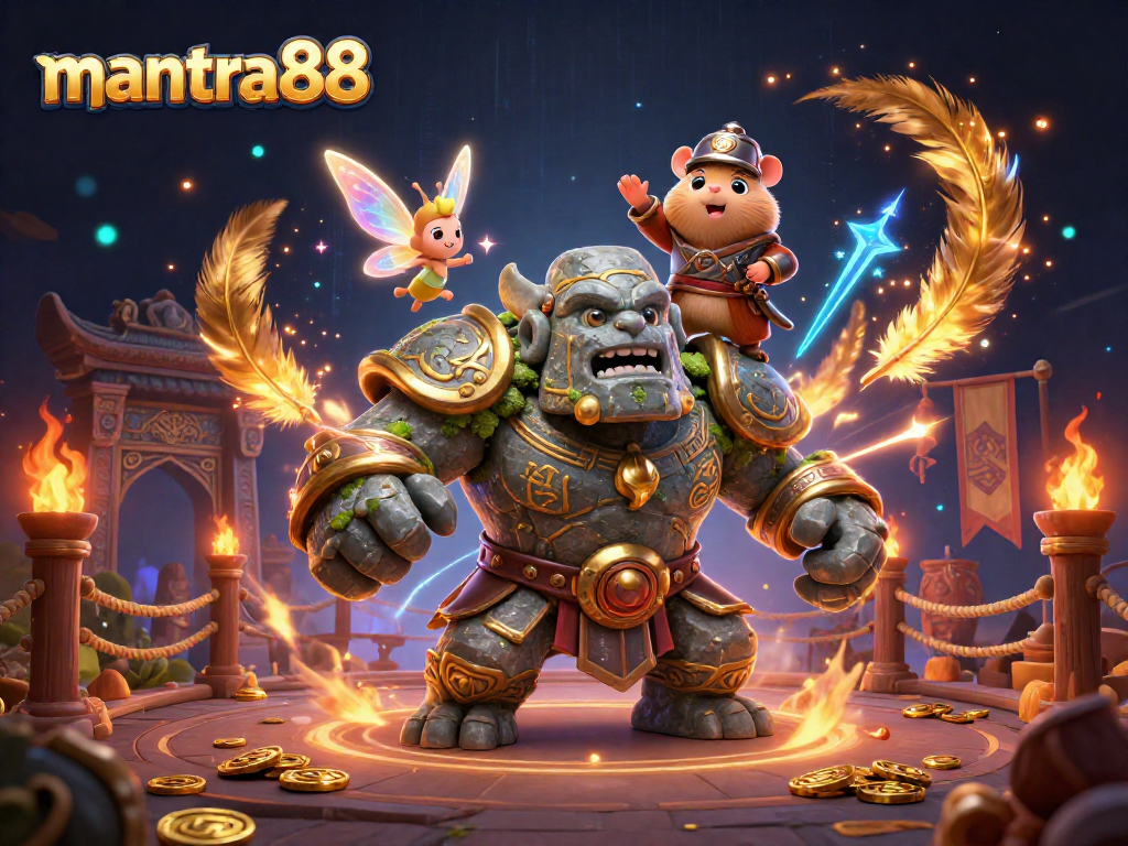 Experience mantra88's immersive gaming with vibrant characters and magical elements.