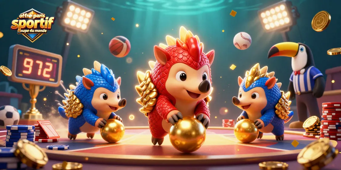 Offre paris sportif coupe du monde : compétition entre pangolins rivaux dans un monde de paris sportifs.
