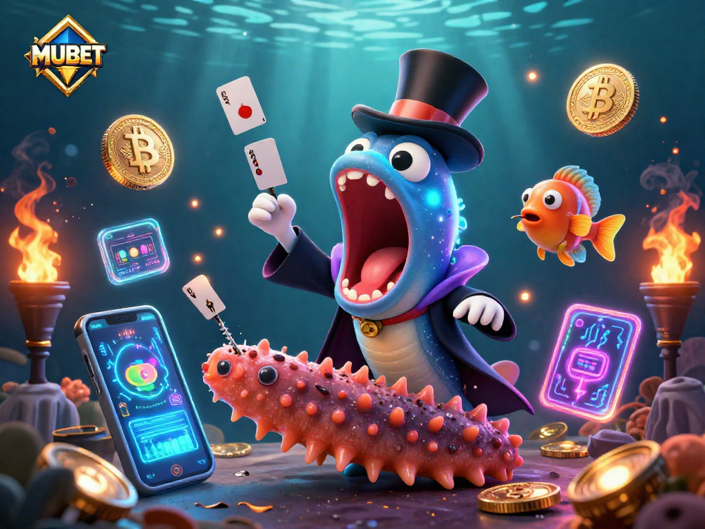 Experience thrilling card tricks with MUBET's underwater magic performance.
