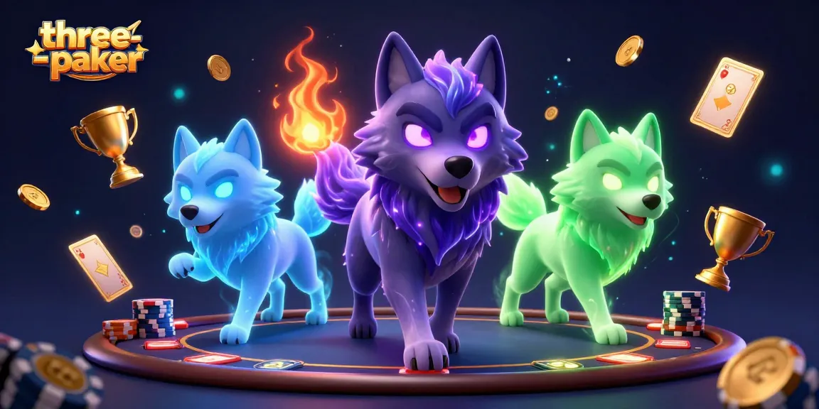 Experience thrilling three-card-poker gameplay with vibrant casino elements and atmospheric flair.