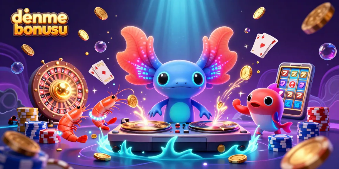 Experience dynamic gaming with deneme bonusu at casinos, featuring vibrant characters and glowing elements.