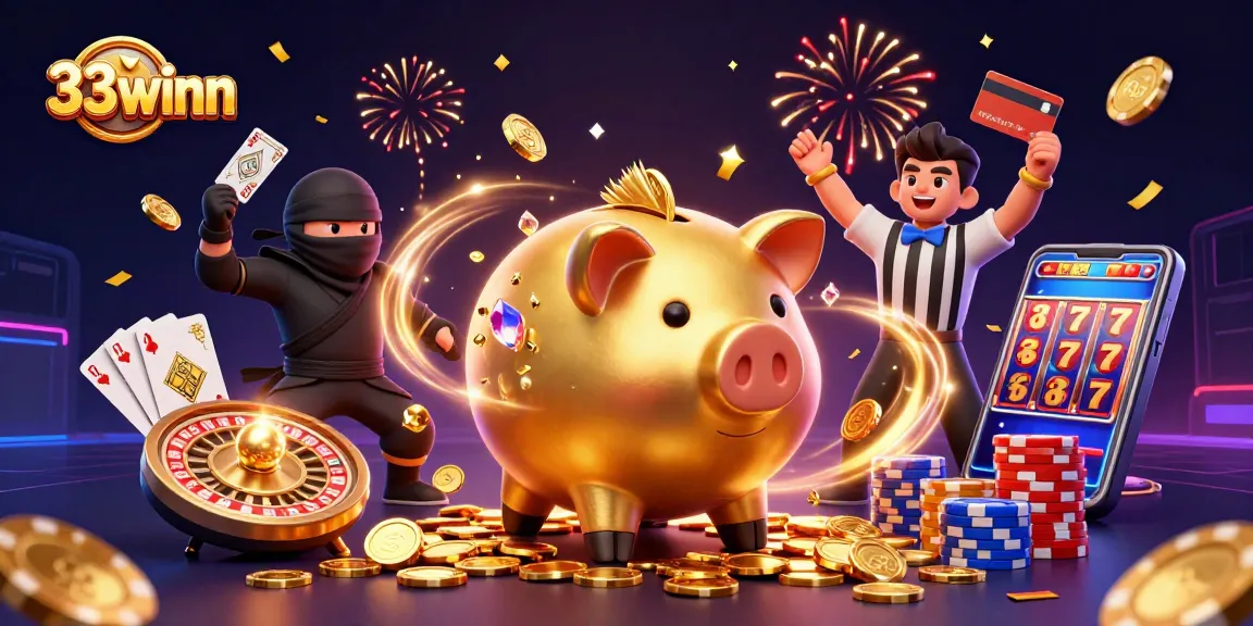 Engage with 33winn's thrilling casino scene featuring dynamic characters and captivating elements.