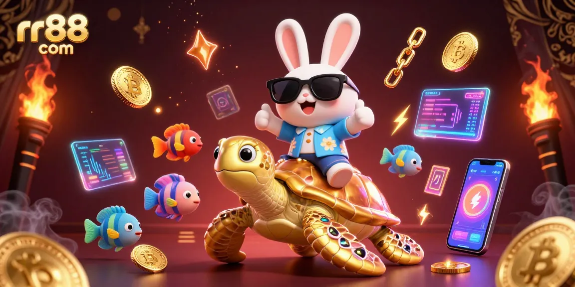 Experience the excitement of rr88 com with our engaging 3D casino illustration featuring vibrant characters.