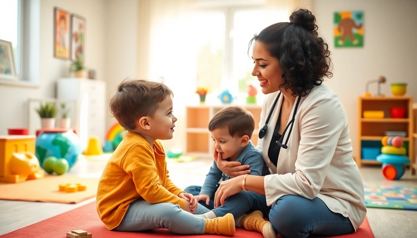 Engaging ABA therapy in Brighton with a therapist and child in a supportive environment.