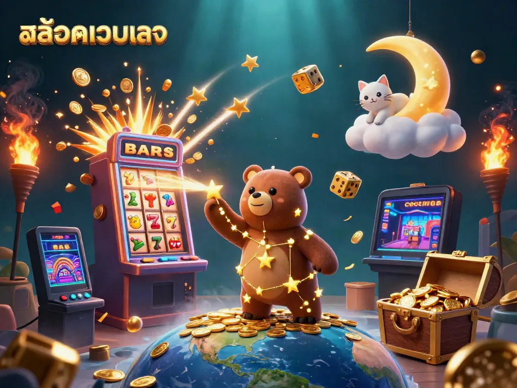 Experience immersive สล็อตเว็บตรง gameplay with enchanting visuals and dynamic characters in a vibrant casino setting.
