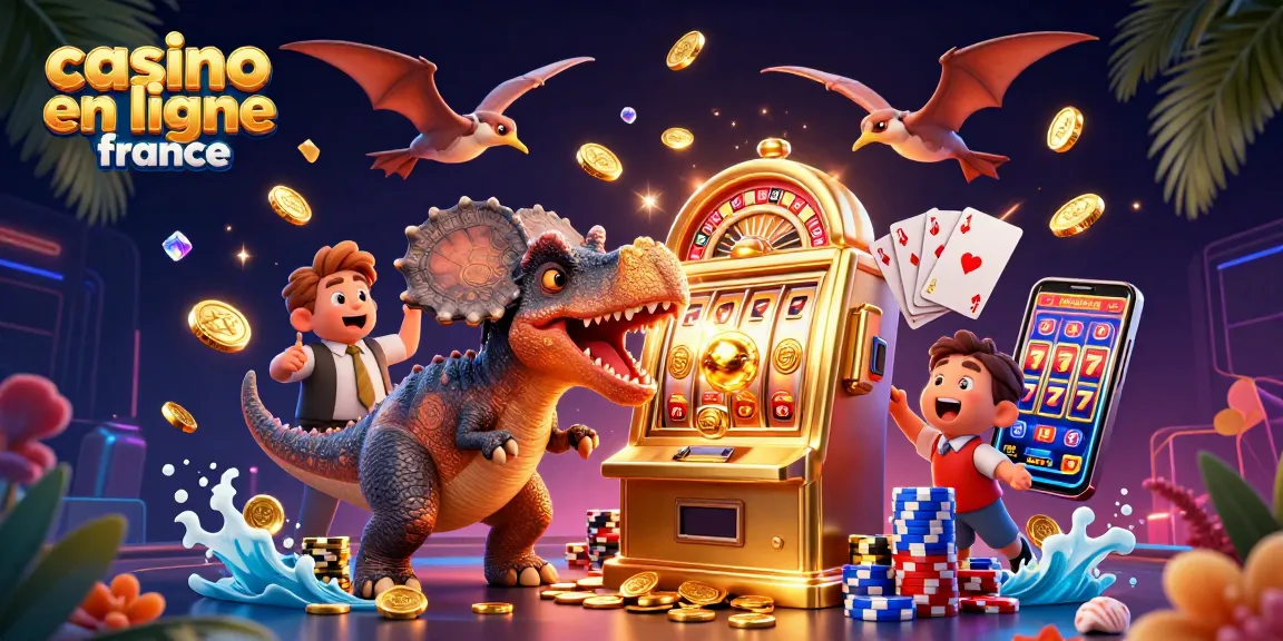 illustration dynamique d'un pachycephalosaurus au casino en ligne France, gagnant des pièces d'or
