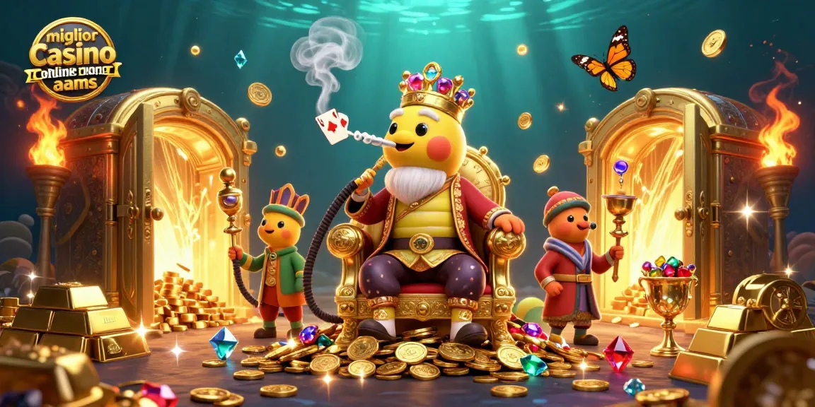 Gioca e vinci nel miglior casino online non AAMS, con simboli di poker in una scena affascinante e colorata.