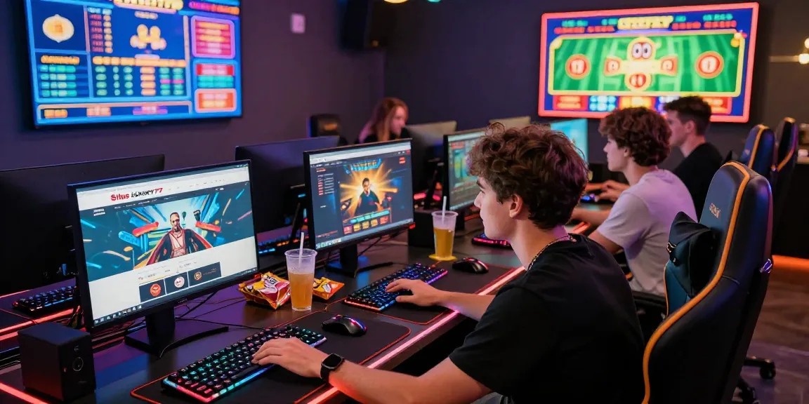 Pengalaman bermain Situs LUXURY777 dengan teman-teman di ruang gaming yang menyenangkan.