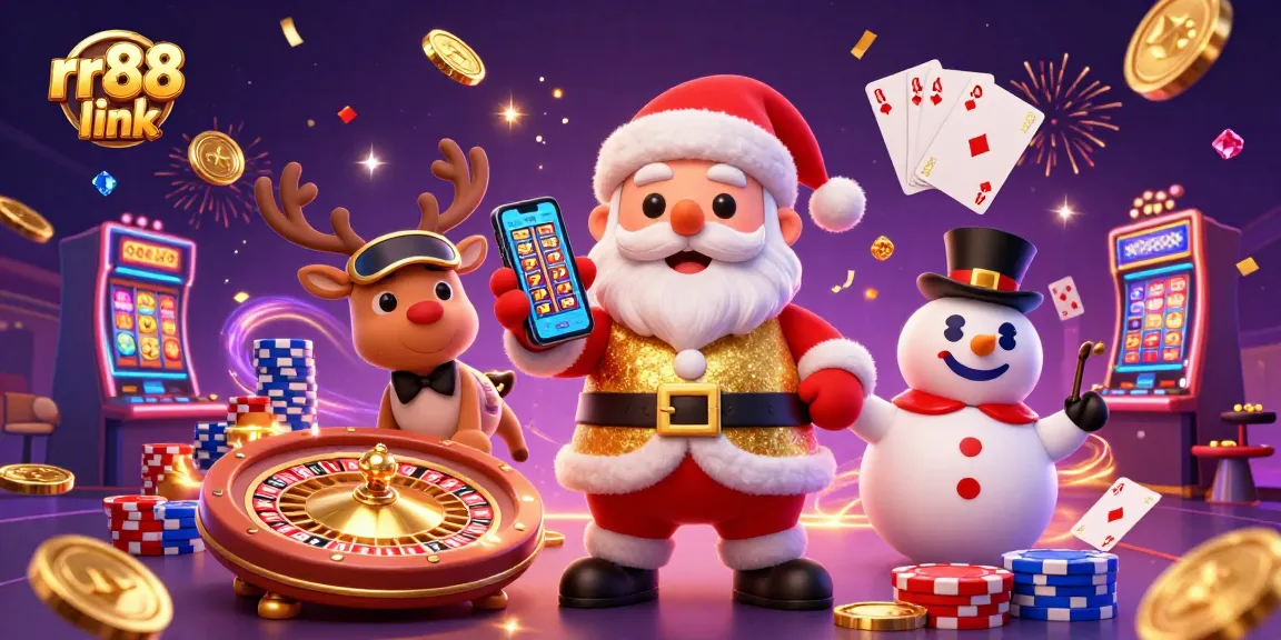 Experience thrilling games with RR88 link in a vibrant casino scene featuring engaging characters.