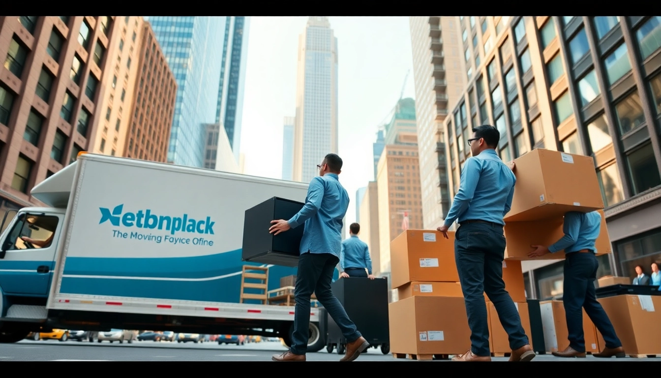 Efficient commercial moving services NYC team managing an office relocation in New York City.
