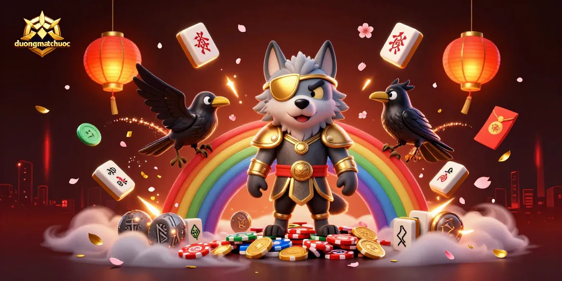 Engage with duongmatchuoc in a mystical casino realm filled with Mahjong tiles and festive lanterns.