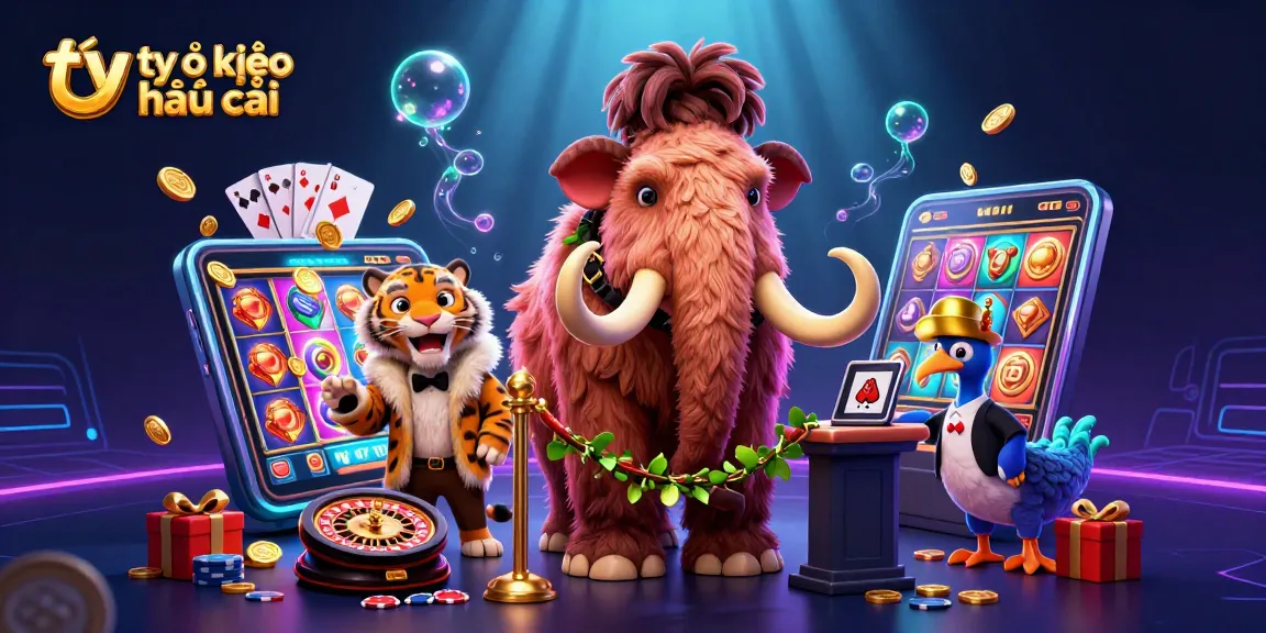 Experience the excitement of tỷ lệ kèo nhà cái with vibrant gaming elements and colorful characters.