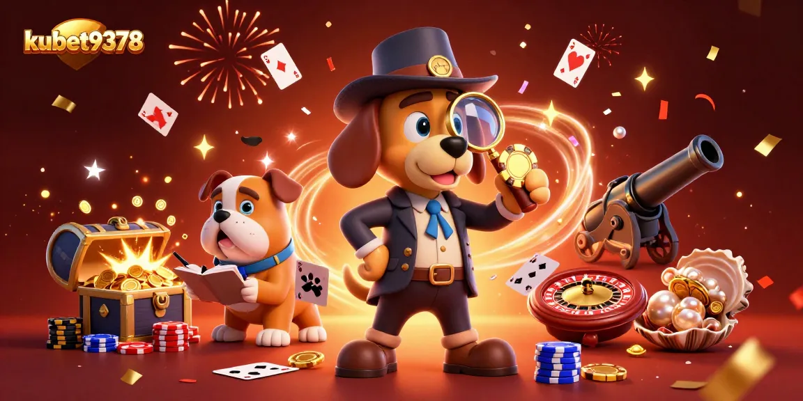 Experience the thrill of winning at kubet9378 with an enchanting 3D casino scene filled with poker clues.