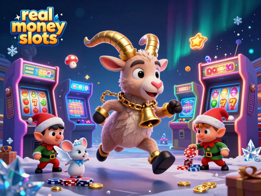 Experience real money slots excitement with Krampus, an angel mouse, and naughty gremlins!